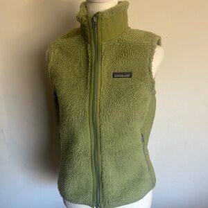 Patagonia Synchilla Fleece Vest Green Women’s Small Full Zip